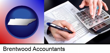 an accountant at work in Brentwood, TN