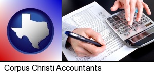 Corpus Christi, Texas - an accountant at work