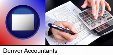 an accountant at work in Denver, CO