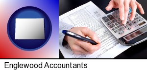 Englewood, Colorado - an accountant at work