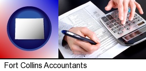 Fort Collins, Colorado - an accountant at work