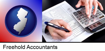 an accountant at work in Freehold, NJ
