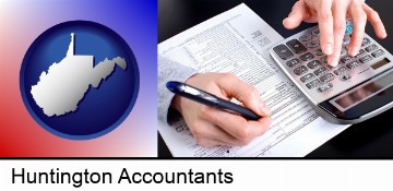 an accountant at work in Huntington, WV