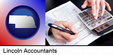 an accountant at work in Lincoln, NE