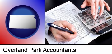 an accountant at work in Overland Park, KS