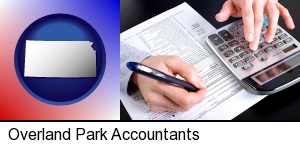 Overland Park, Kansas - an accountant at work
