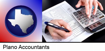 an accountant at work in Plano, TX