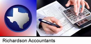 an accountant at work in Richardson, TX