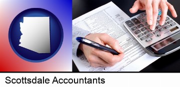 an accountant at work in Scottsdale, AZ