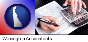 Wilmington, Delaware - an accountant at work