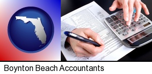 Boynton Beach, Florida - an accountant at work