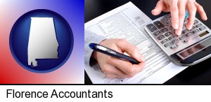 an accountant at work in Florence, AL