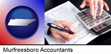 an accountant at work in Murfreesboro, TN