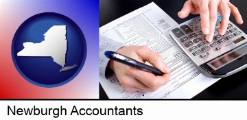 an accountant at work in Newburgh, NY