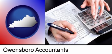 an accountant at work in Owensboro, KY