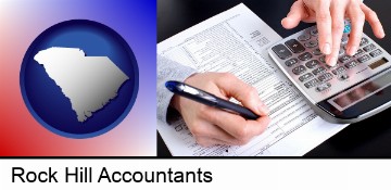 an accountant at work in Rock Hill, SC